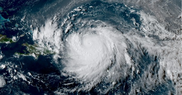Hurricane Erin, an example an extreme weather event that will become more common.